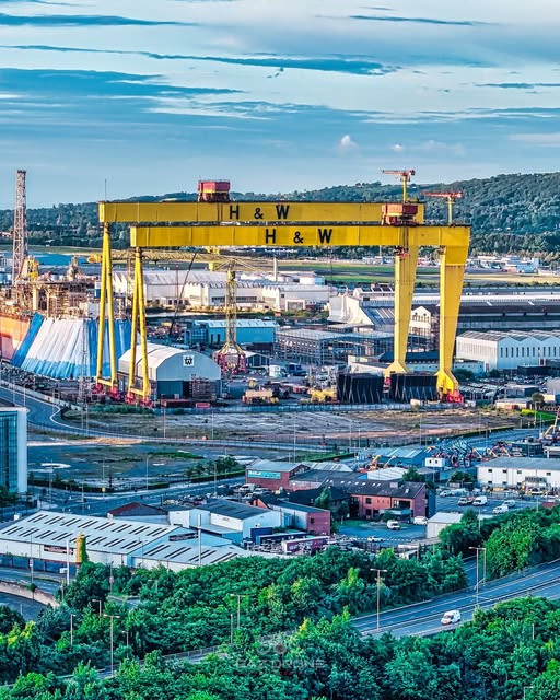Harland and Wolff cranes in East Belfast